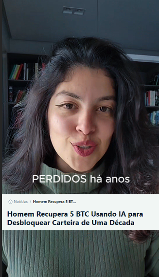 IA ajuda investidor recuperar wallet de Bitcoin bloqueada desde 2014